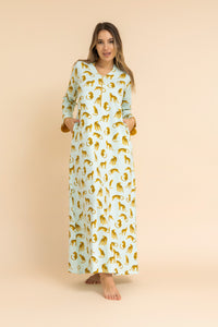 Leopard Print 100% cotton Lounge dress