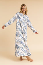 Load image into Gallery viewer, Leaf print 100% Cotton Nightdress
