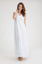 Load image into Gallery viewer, Sleevless Daisy Print Nightgown
