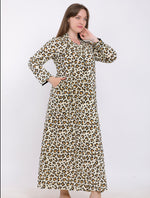 Load image into Gallery viewer, Leopard Print V-neck Loungedress

