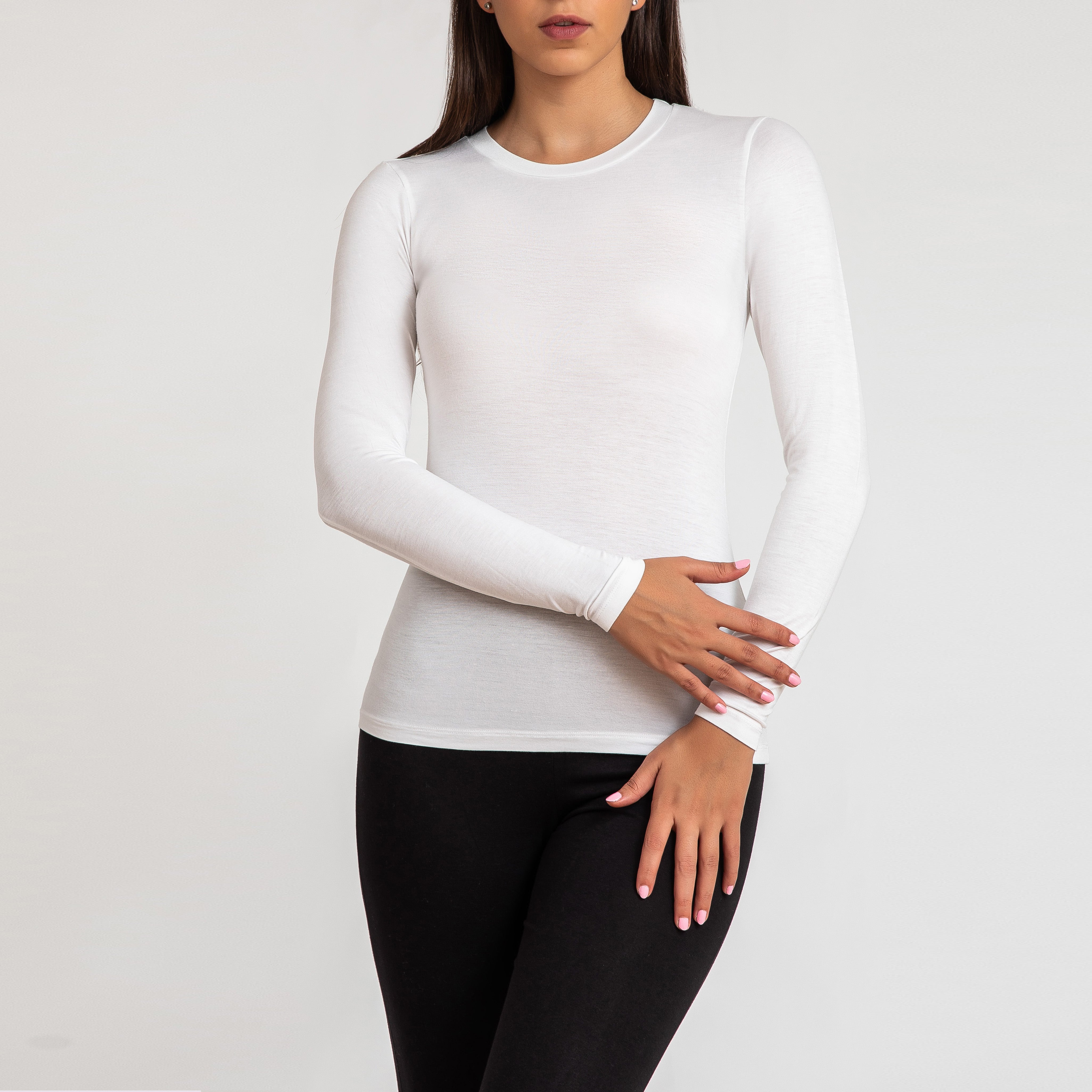 Women Long sleeve Cotton Lycra Top