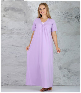 Simple Nightgown with a delicate rose on chest