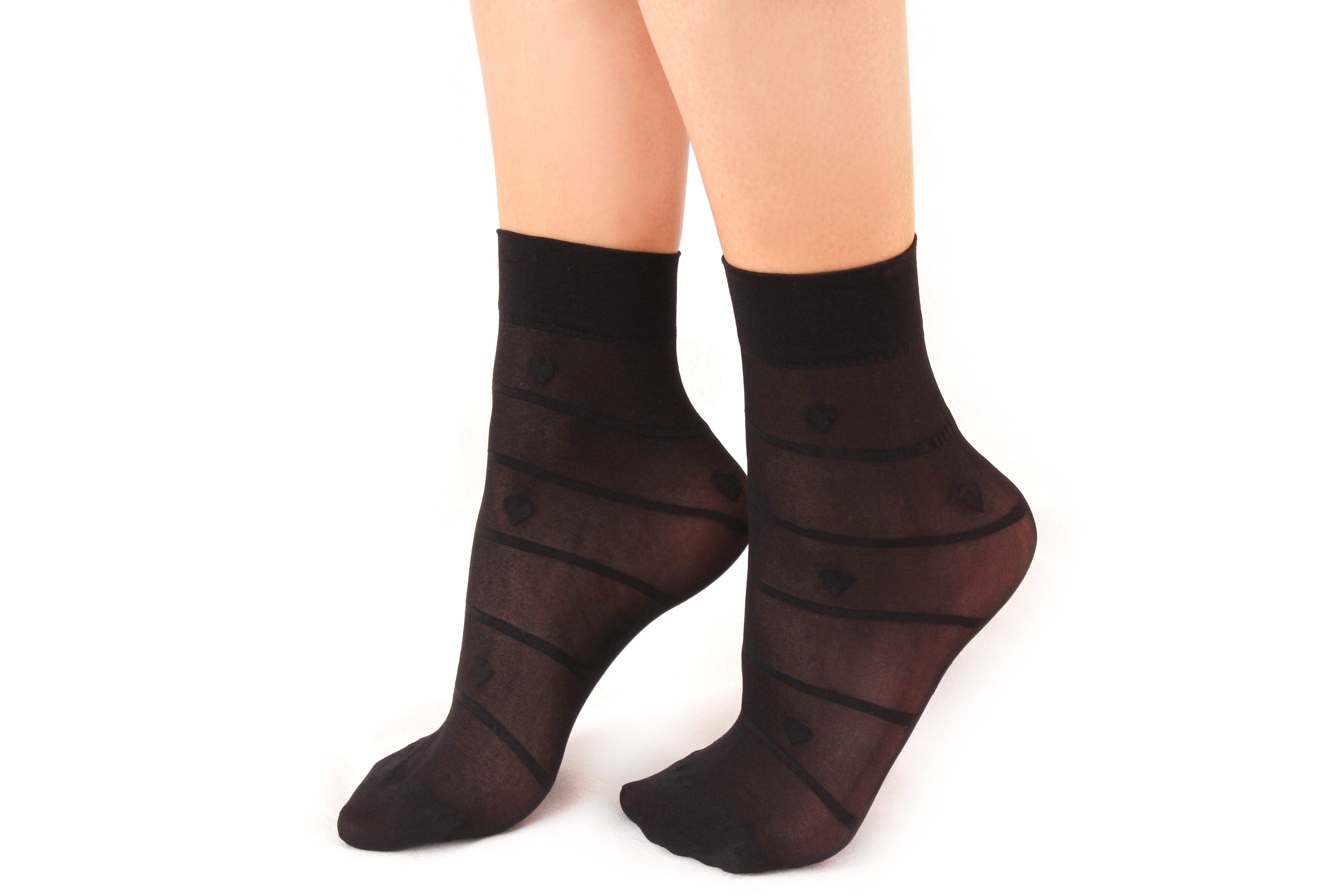 Heart Ankle High Tights