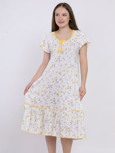 Short Sleeve flower Printed Loungedress