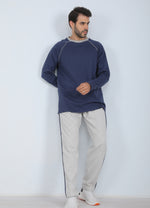 Load image into Gallery viewer, Long Sleeve Plain Men Pajama
