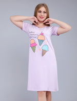 Load image into Gallery viewer, Ice Cream Print Short Sleeve Nightshirt
