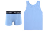 Load image into Gallery viewer, Boy&#39;s Sleeveless Undershirt Tank Top and Boxer Underwear Set
