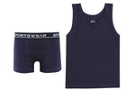 Load image into Gallery viewer, Boy&#39;s Sleeveless Undershirt Tank Top and Boxer Underwear Set
