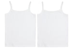 Load image into Gallery viewer, Girl&#39;s Spaghetti Strap 100% Cotton Cami Vest, 2 Per Pack
