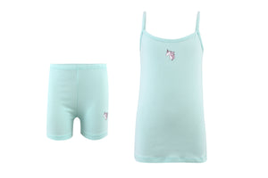 Girl's Long Cami Top and Boxer Underwear Set