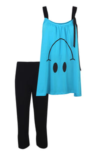 Cut Sleeve Capri Loungeset