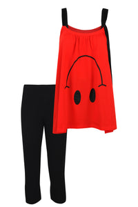 Cut Sleeve Capri Loungeset