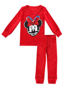 Load image into Gallery viewer, Girls reversible sequins Velvet pajama
