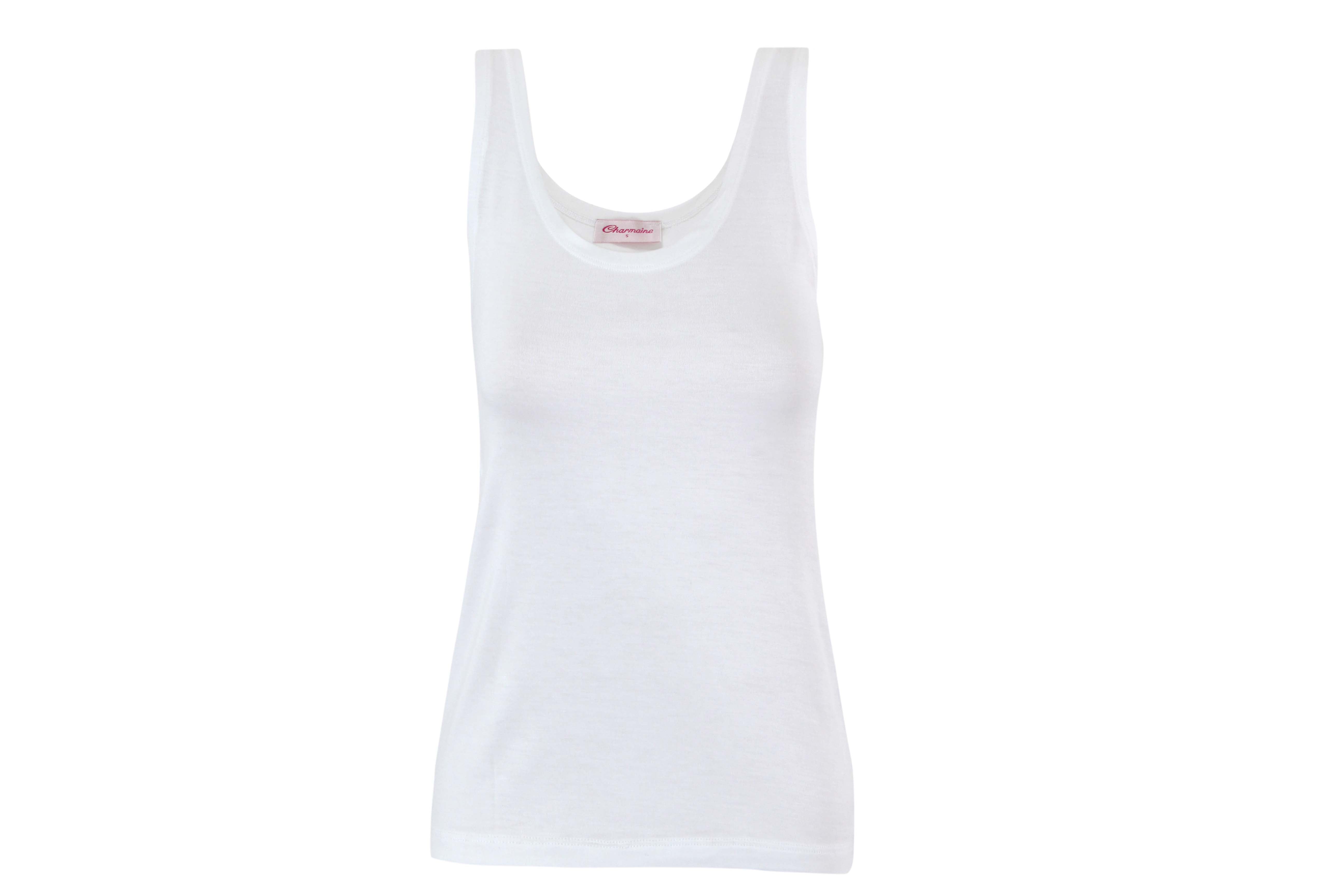 Women's Wide Strap Viscose Tank Top Undershirt