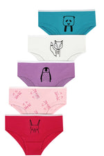 Load image into Gallery viewer, Girl&#39;s Shorties Underwear, Pack of 5
