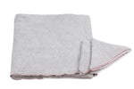 Load image into Gallery viewer, Embroidered Towel Set 3 Pcs with scalloped border
