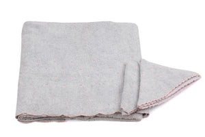 Embroidered Towel Set 3 Pcs with scalloped border
