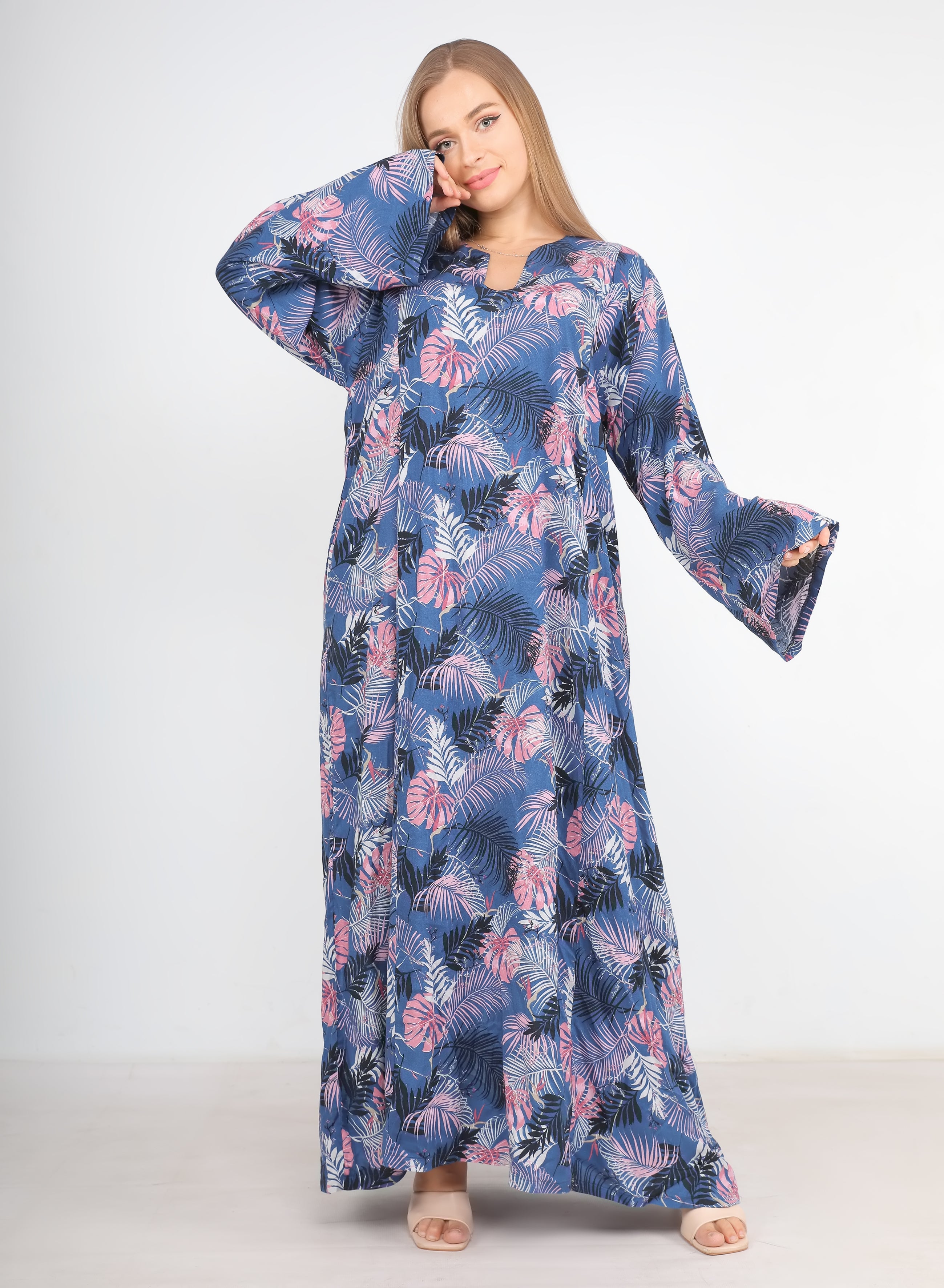 Women All Over Print Viscose Nightshirt