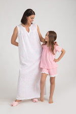 Load image into Gallery viewer, Girls Sweet Short Sleeve Pajama Short Daisy Print
