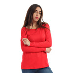 تحميل الصورة في عارض المعرض ، توب حريمى ساده بفتحه من الضهر
