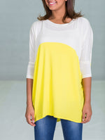 Load image into Gallery viewer, Long Sleeve 2 tone Wide Top
