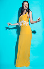 Load image into Gallery viewer, Stapless Plain Long Dress with Sharashib
