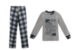 Load image into Gallery viewer, Boys Pajama Roar Print Checkered Pants
