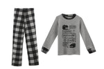 Load image into Gallery viewer, Boys Pajama Roar Print Checkered Pants
